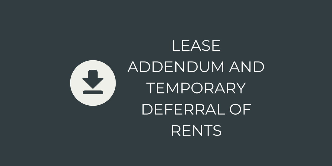 lease and addendum and temp deferral of rents form